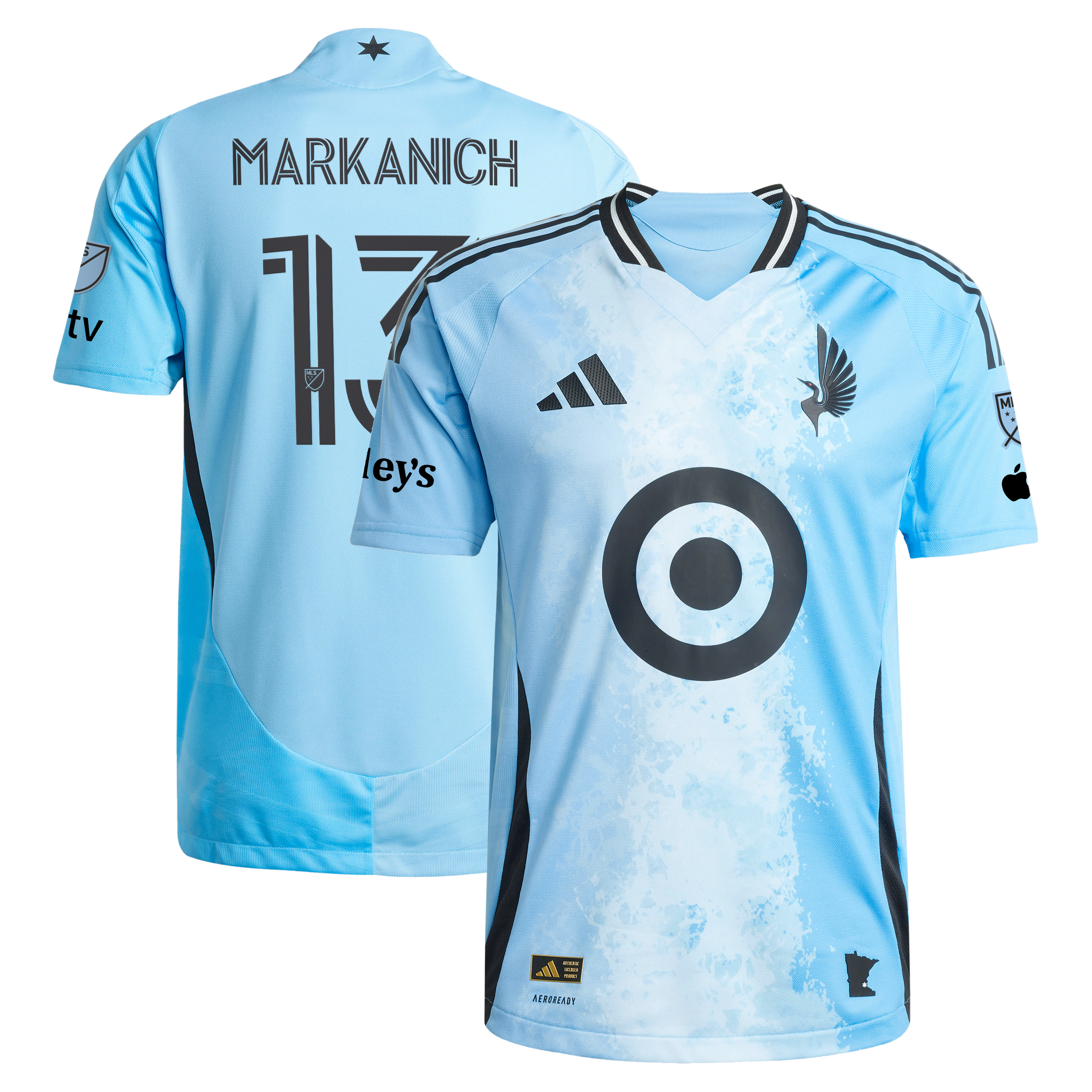 [SJH] Women's Anthony Markanich Minnesota United FC 2025 CONVERGENCE On-Field Authentic Jersey - Blue