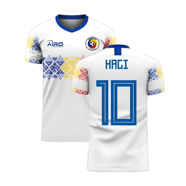 Authentic Replica Romania Away Fan Shirt for Adults (HAGI 10)