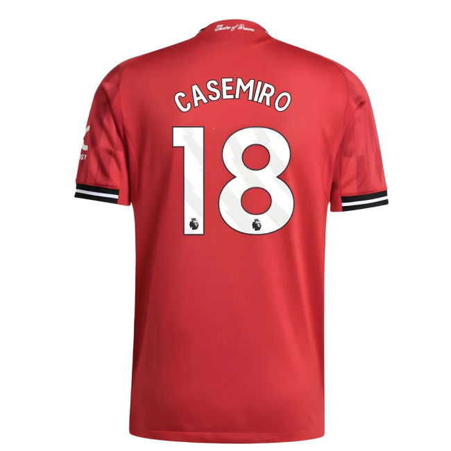 2025-2026 Man Utd Authentic Home Shirt (Casemiro 18)