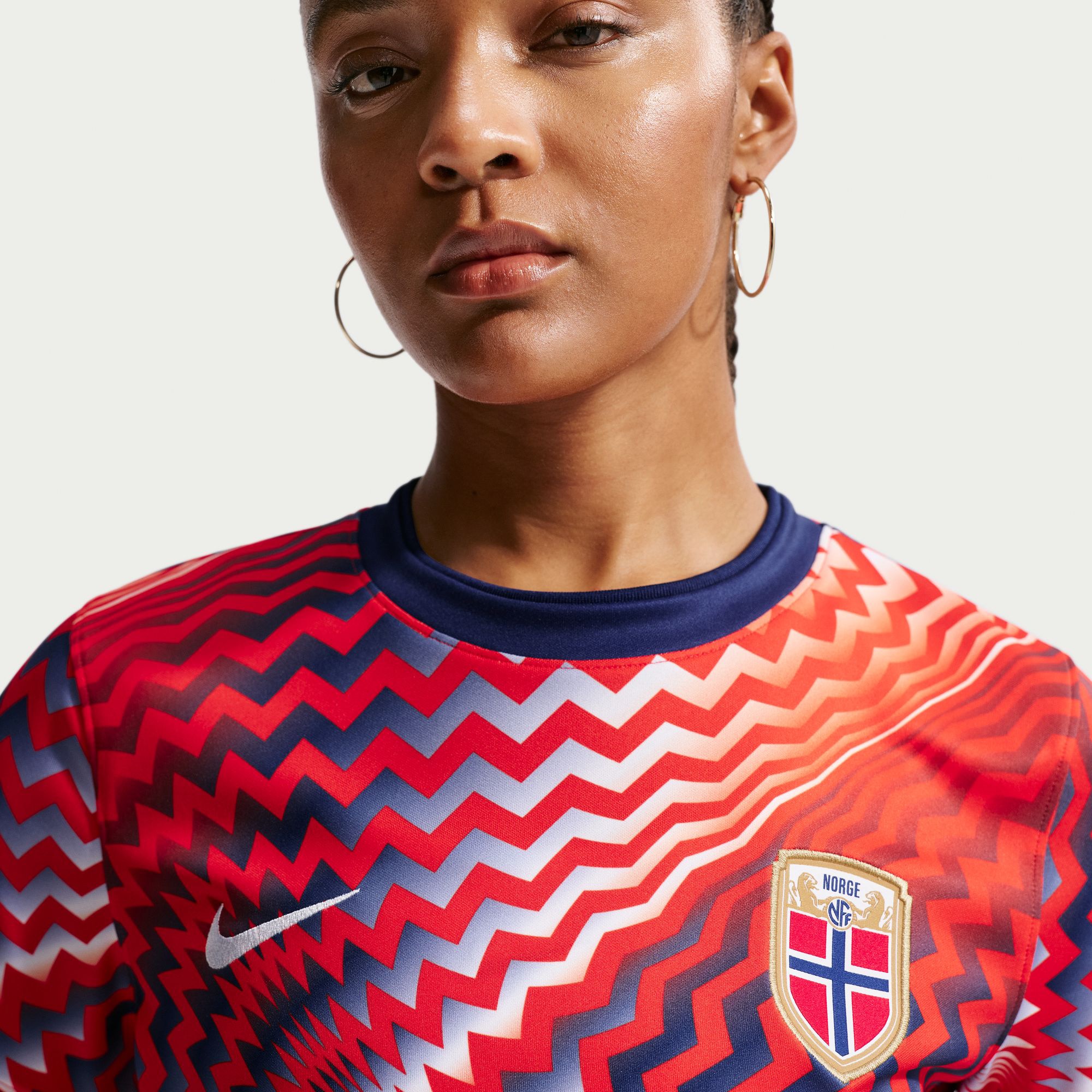 [JED] Norway National Team Women's 2026 Pre-Match Jersey Top - Red