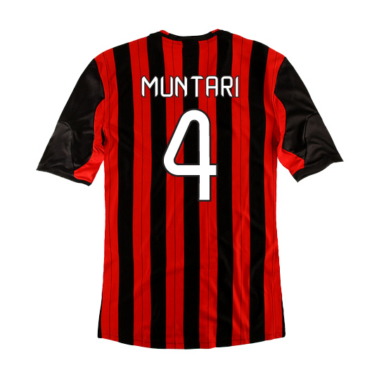 1314 AC Milan Home 4 Muntari Shirt - Official Replica 2848