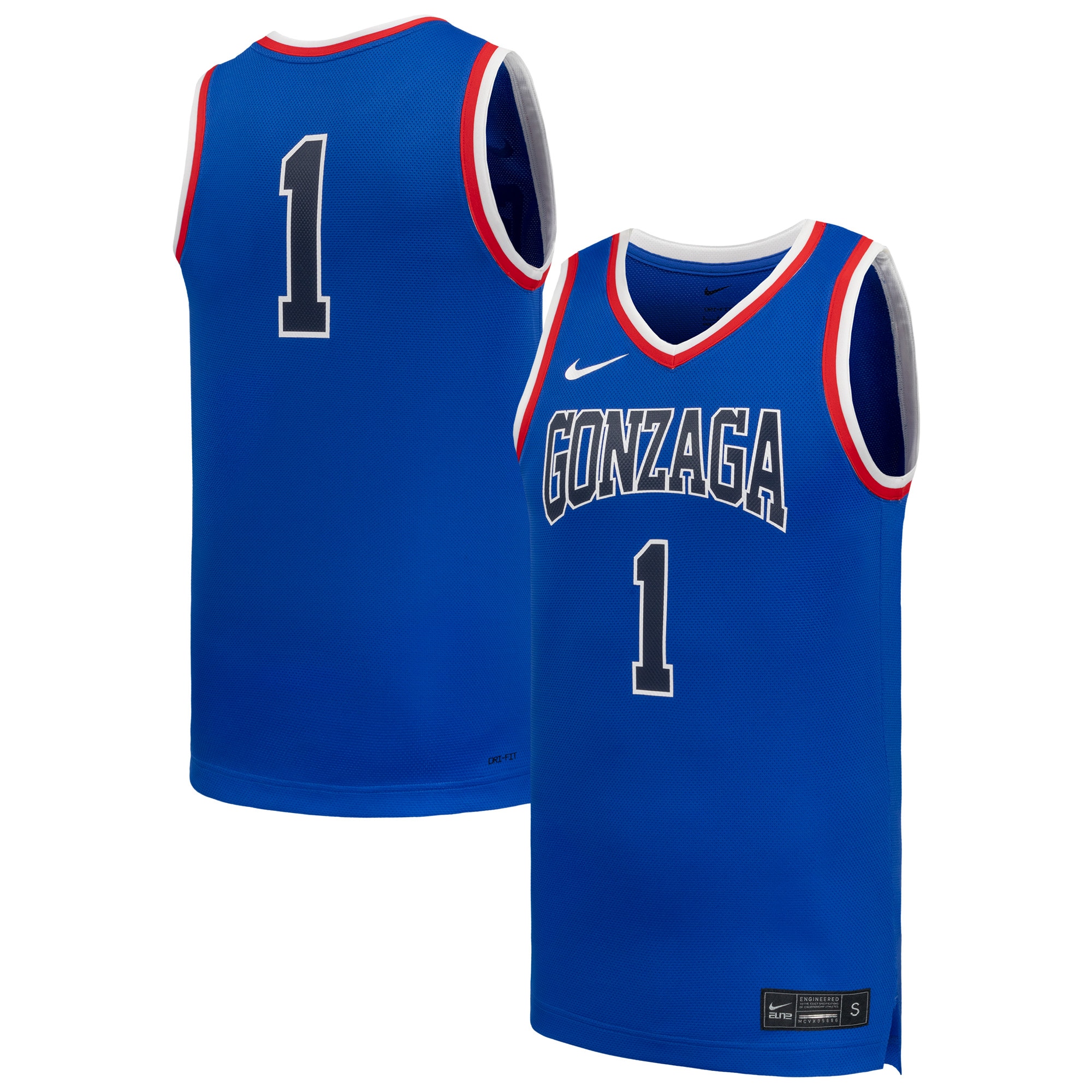 [NJP] Gonzaga Bulldogs Replica Basketball Jersey - Royal