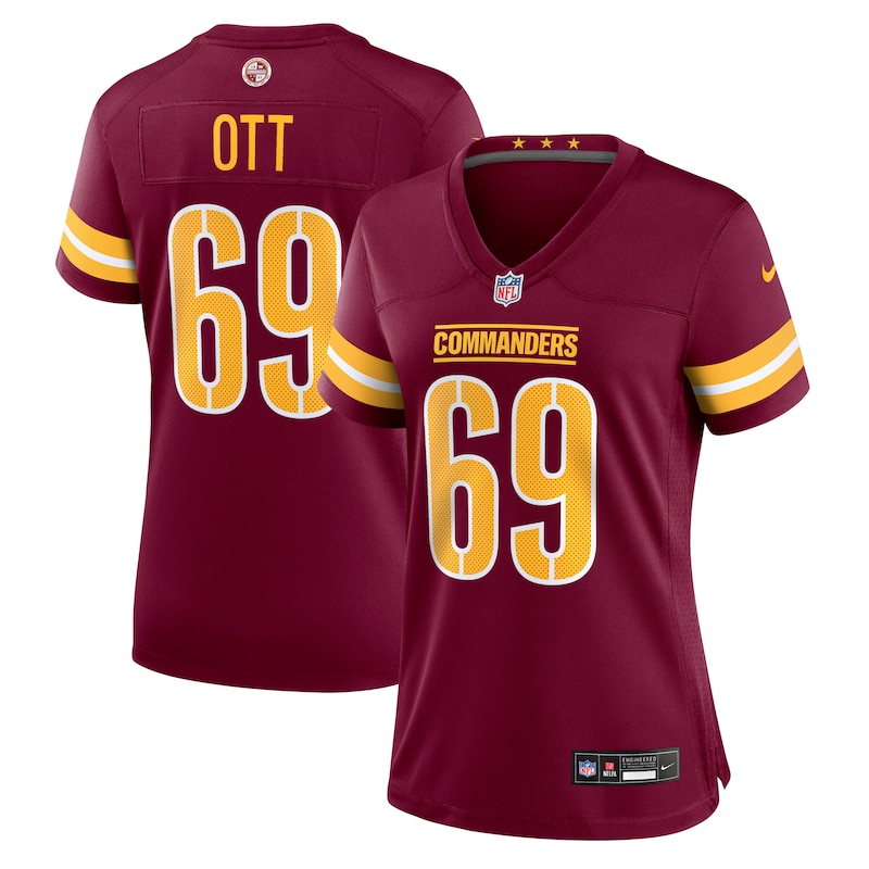 None Tyler Ott Fan Favorite WAS Commanders Officially Licensed Jersey