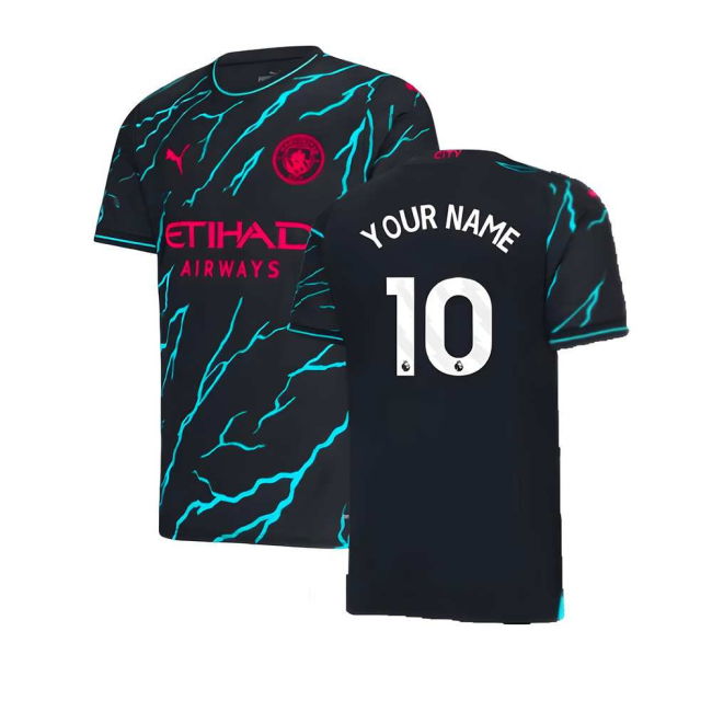 2023-20 Man City Soccer Jerseys premium Third Shirt - Adults