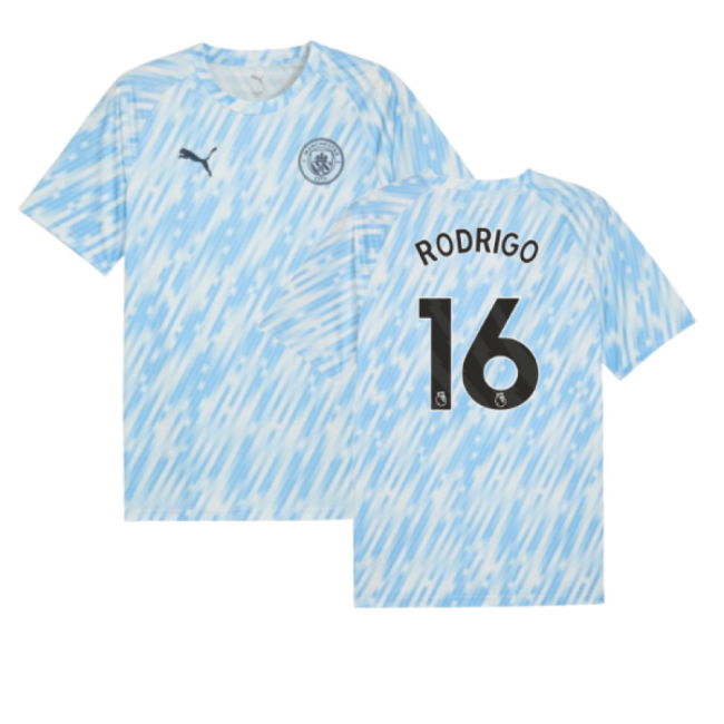 Man City 2025-2026 Jersey (Silver Sky) (Rodrigo 16) (Silver Sky)
