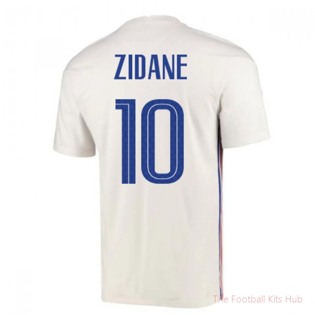 2020-2021 France Away Nike Football Shirt (ZIDANE 10)