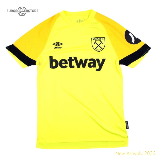 Excellent 2023-2024 West Ham Change Goalkeeper Shirt (yellow)