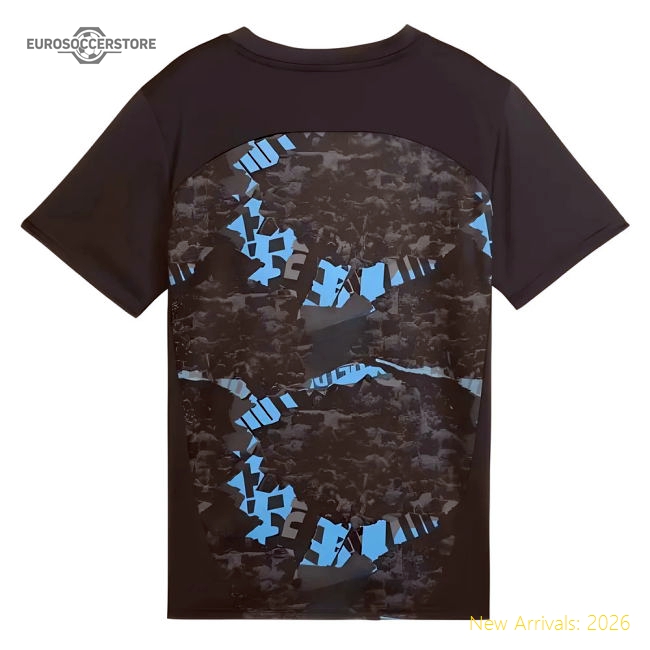 Official 2024-2025 Man City Prematch Ss Jersey (strong Gray) - Kids