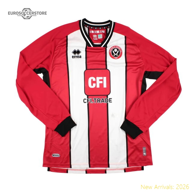 First-class 2023-2024 Sheffield United Home Long Sleeve Shirt (hame