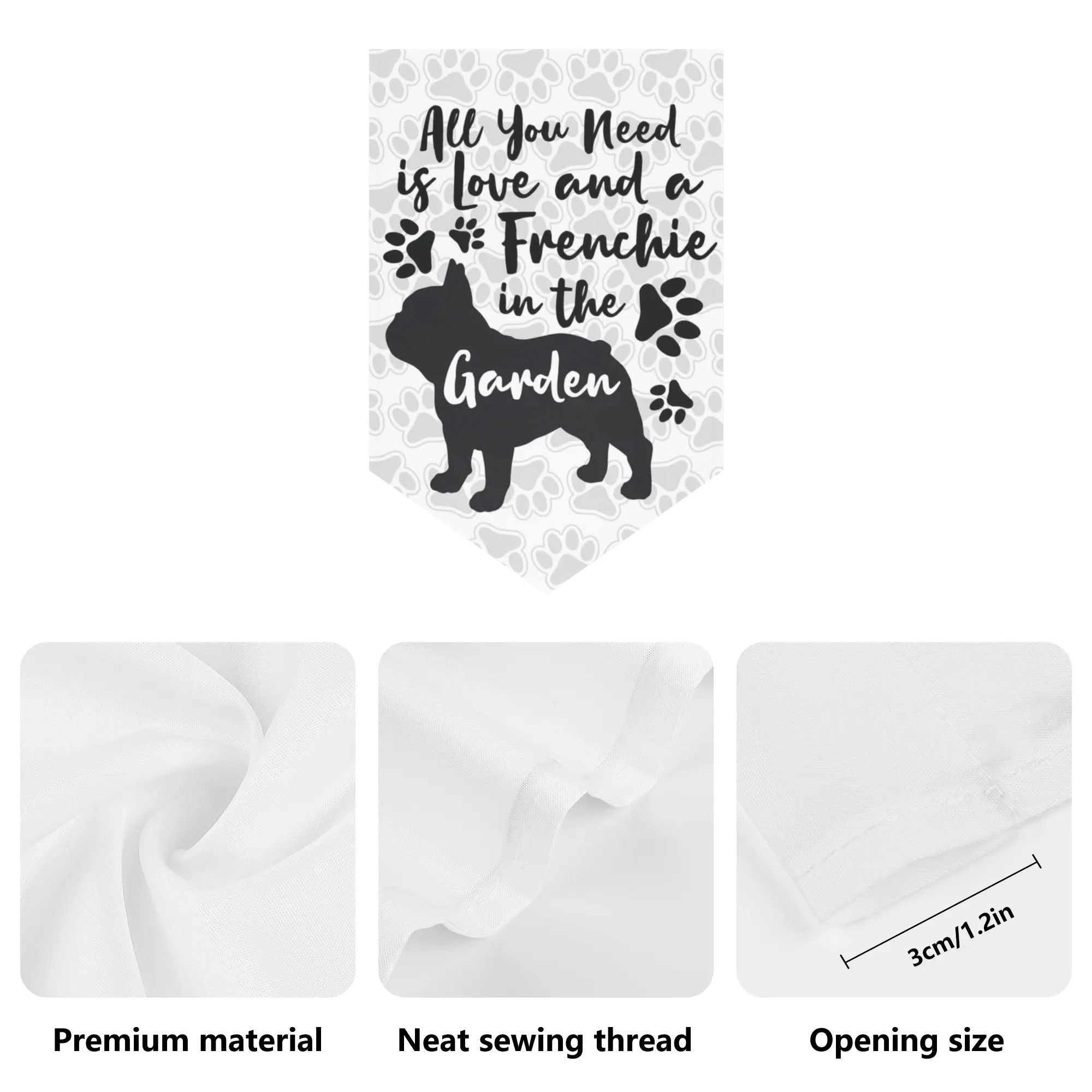 Fashion-Forward Pet-Lover Ace - Garden Flag Banner for Pet Enthusiasts