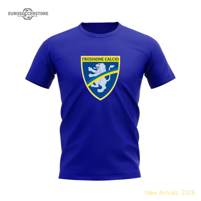 Top-Quality Genuine Frosinone Badge T-Shirt (Royal Blue)
