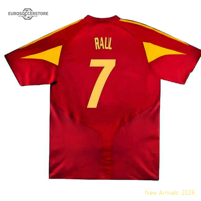 Spain 2004 Home Jersey Shirt Football Fan Apparel Football Fan Game Day Apparel