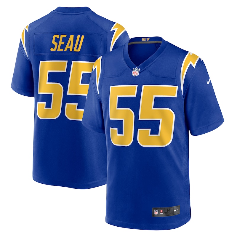 None Junior Seau MVP Candidate LA Chargers Top-Grade Jersey for NFL Fa