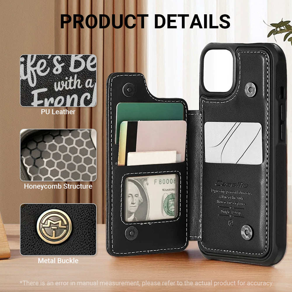 Stylish Lucy - Leather Wallet Case For For Iphone & Samsung for French