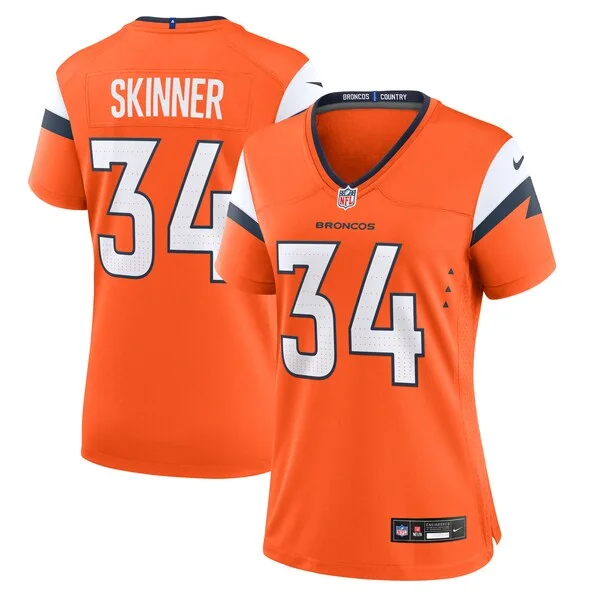None Game NFL Jersey - Orange | Authentic Football Apparel | NFL Footb