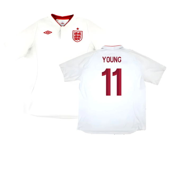 Young 11 Elite Style England Home Player Jersey 2012-2013