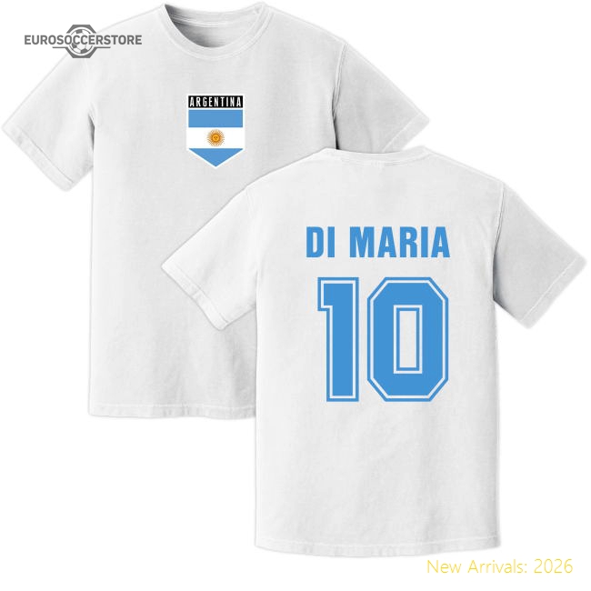Top-grade Di Maria La Albiceleste Training Jersey (white)