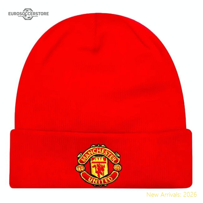Manchester United Essential Red Beanie Hat