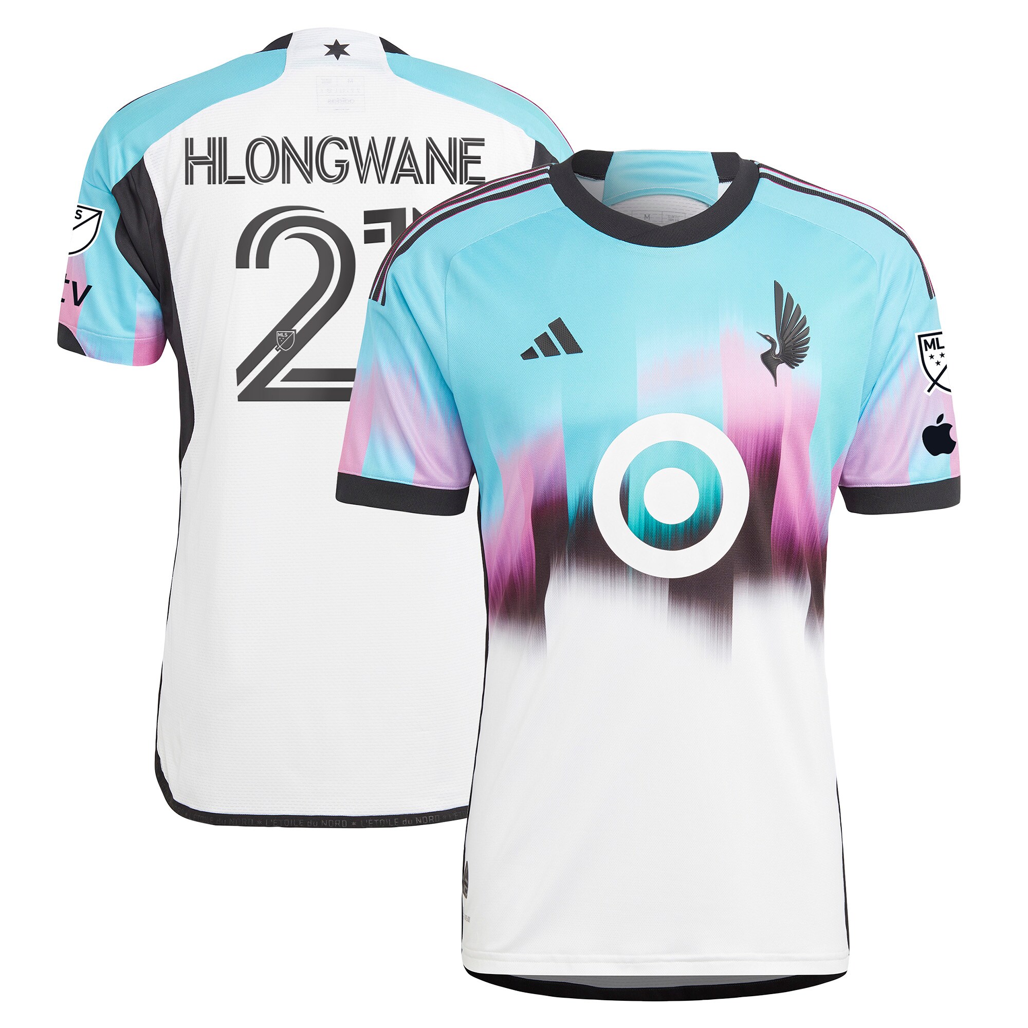 [SJH] Bongokuhle Hlongwane Minnesota United FC 2023 The Northern Lights Kit Authentic Jersey - White