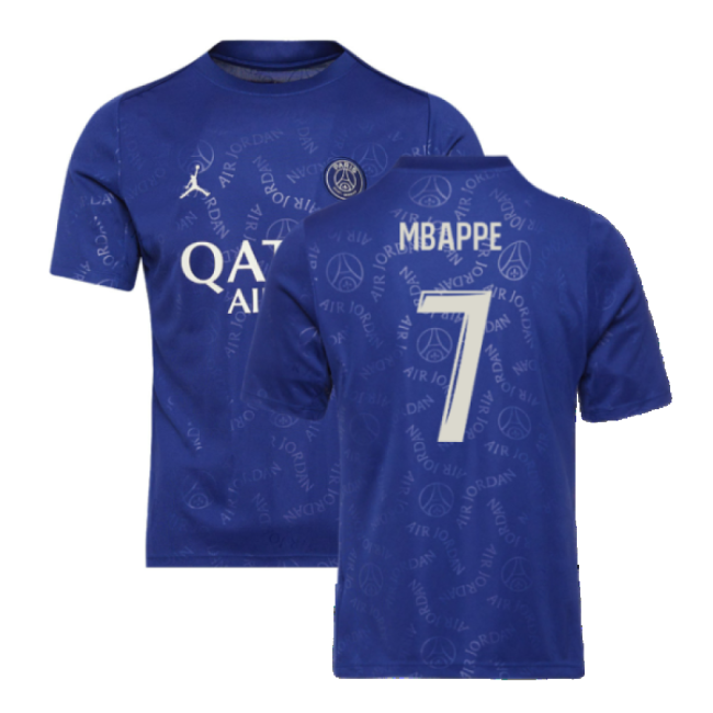 Psg Mbappe #7 Match Quality Intense Fresh Look Fan Jersey Prodigy