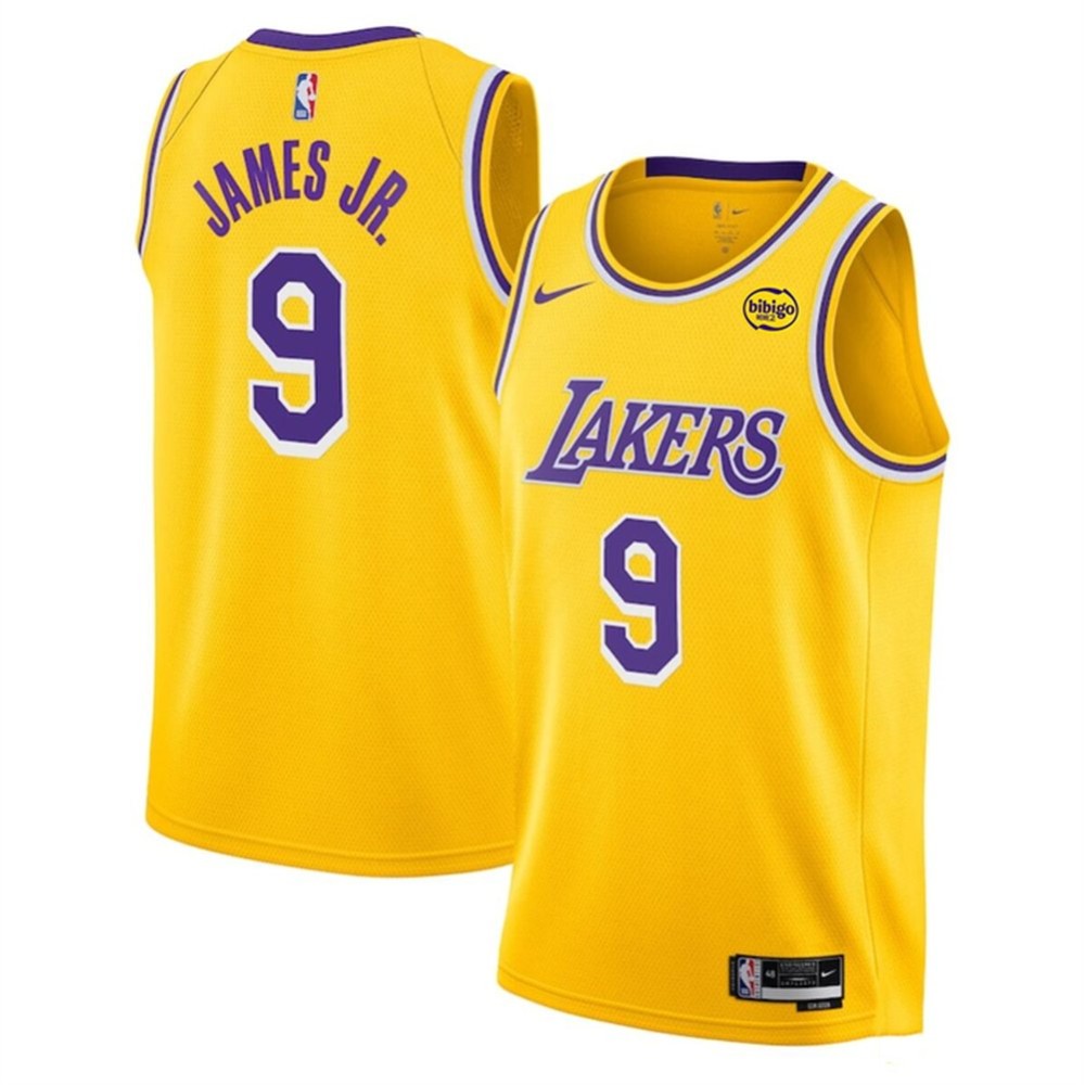 Elite 9 Los Angeles Lakers Yellow Jersey - - NBA Collection