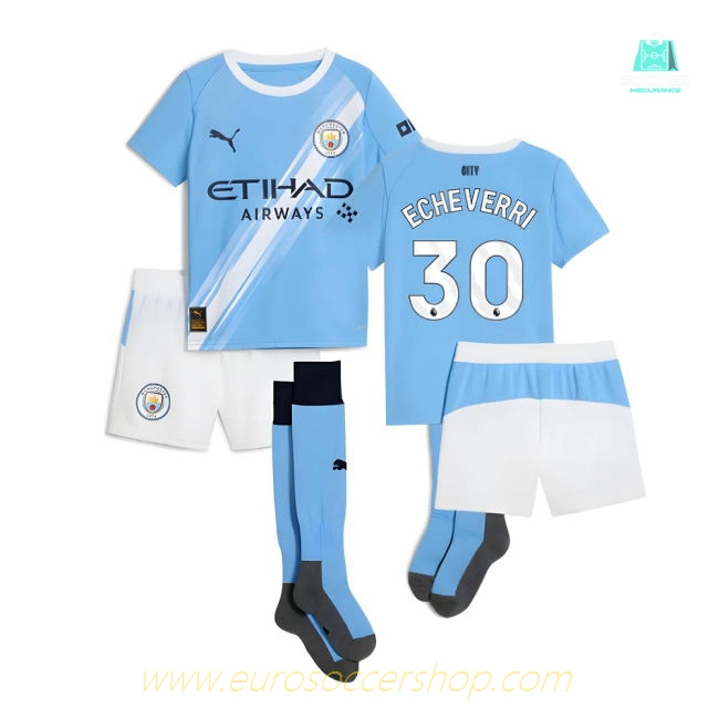 2025-2026 Man City Home Mini Kit (Echeverri 30)