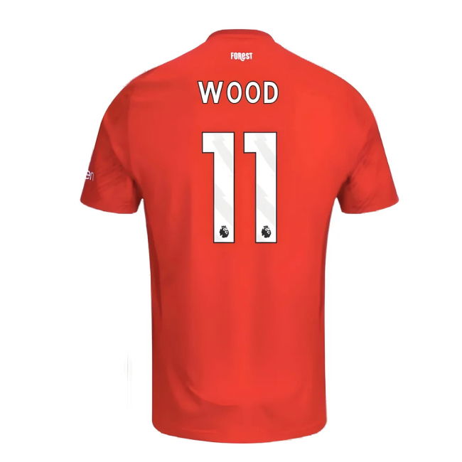 Original 2024-2025 Nottingham Forest Home Shirt (Wood 11)