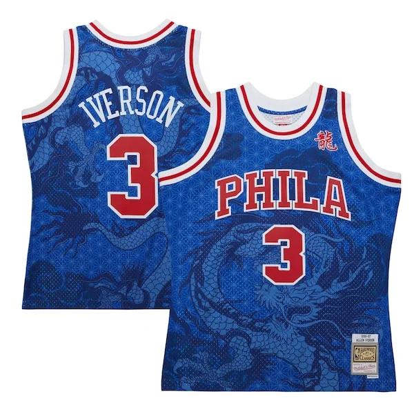 Allen Iverson PHI Swingman Jersey - trendy genuine training casual