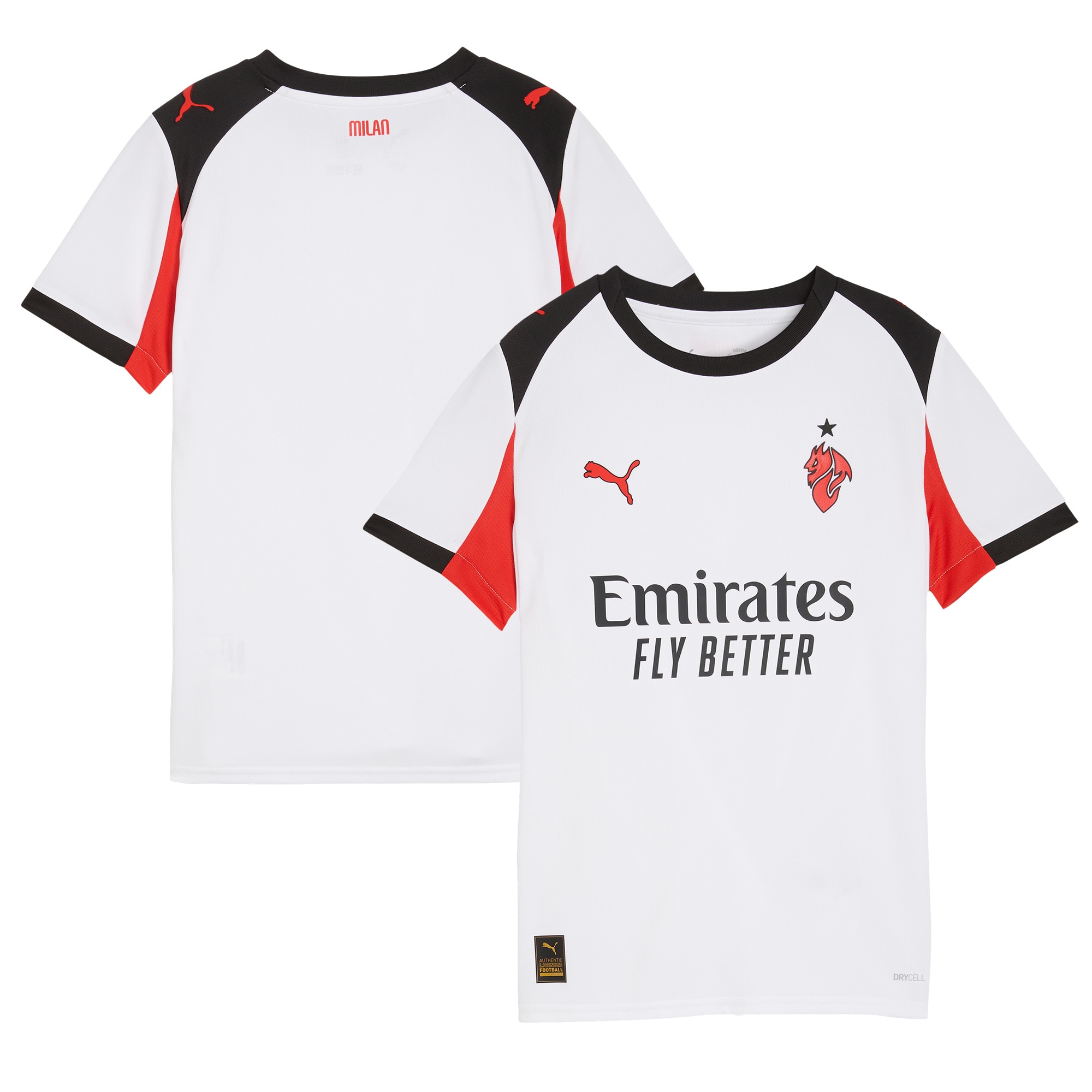 AC Milan Youth 2025 Breathable Replica - Official Merchandise -