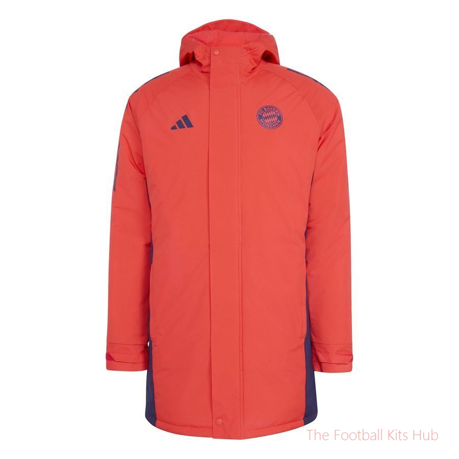 Bayern München Jacket Tiro 25 Parka - Hi-Res Red