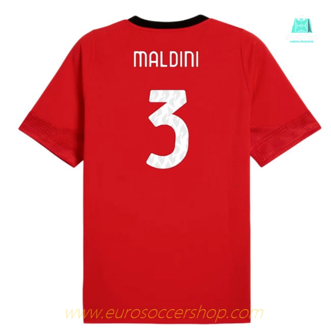 2025-2026 AC Milan Training Jersey (Red) (Maldini 3)