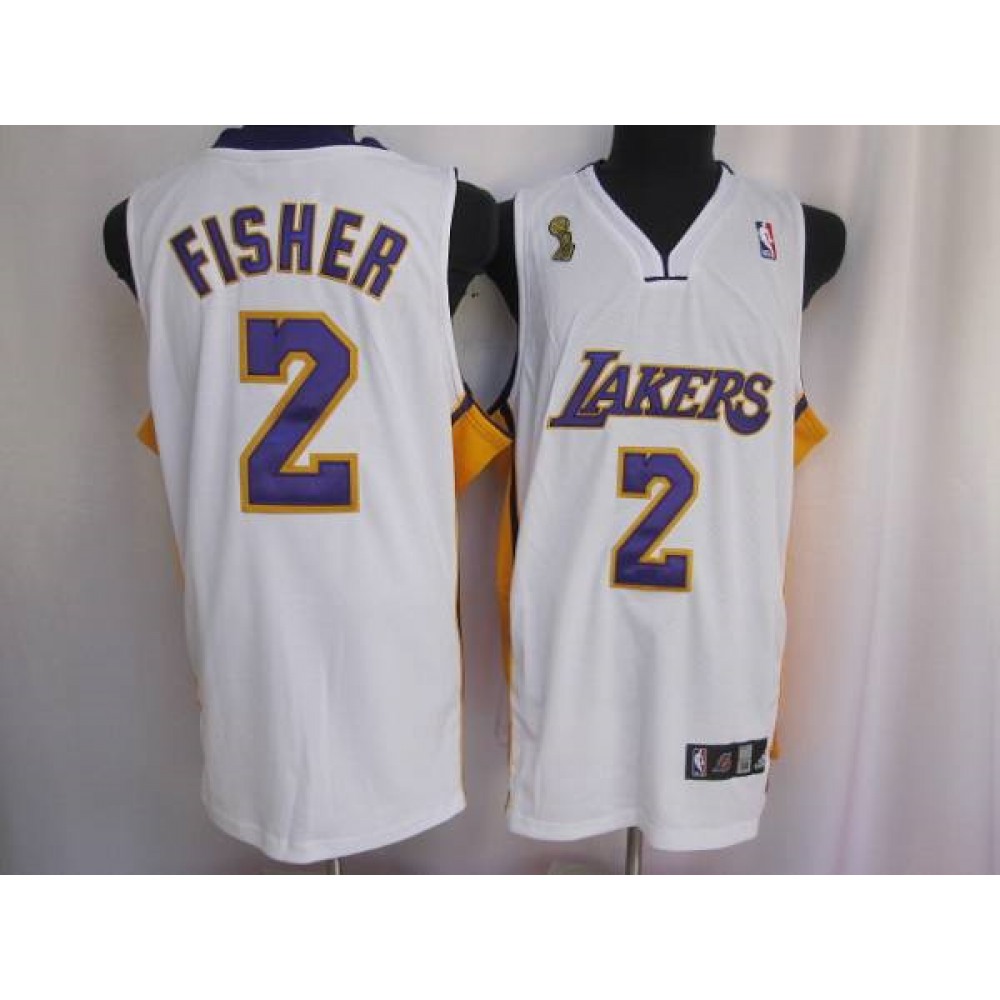 Fan Favorite Genuine Men's Lakers #2 Derek White Basketball Jersey
