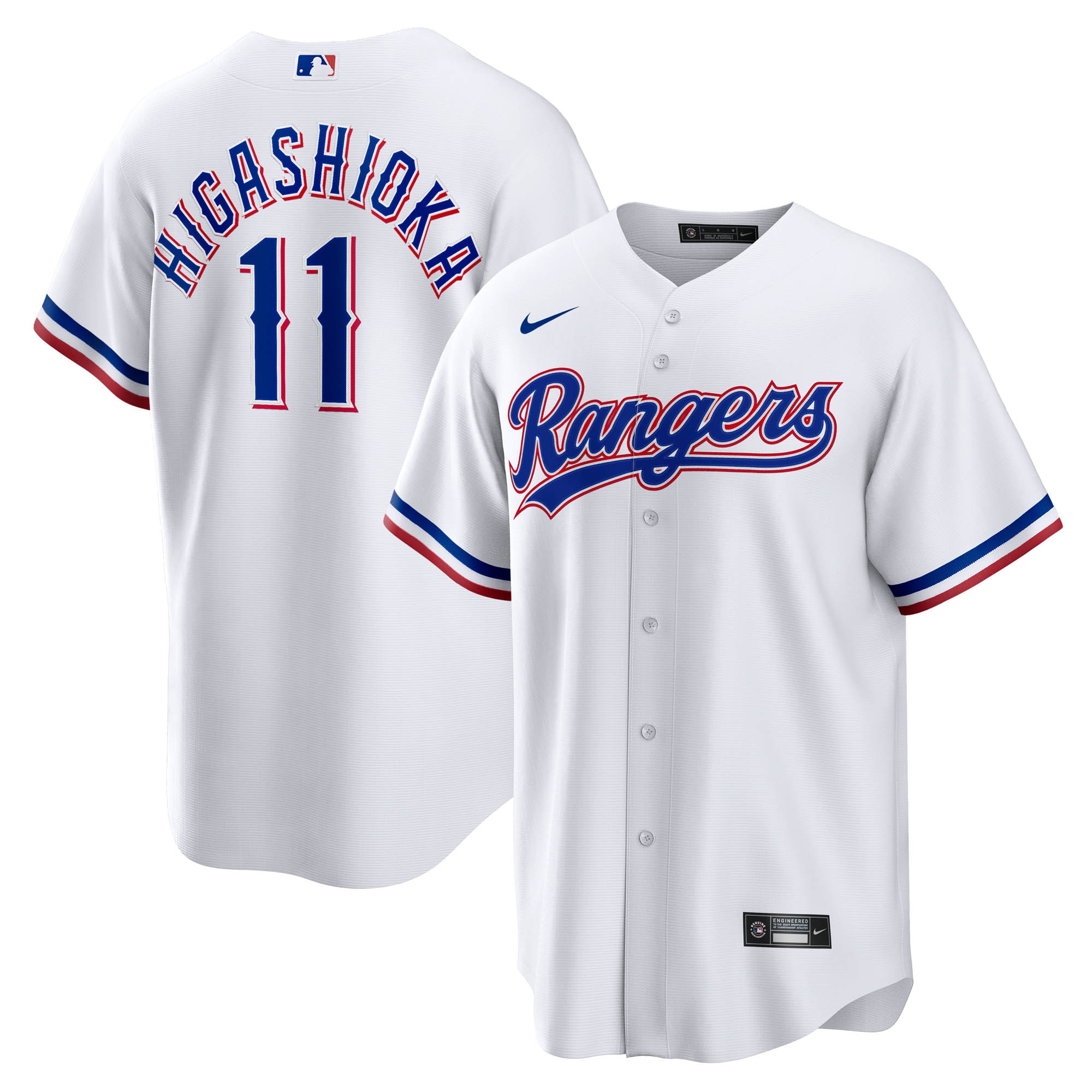 [SJH] Women's Kyle Higashioka Texas Rangers Home Replica Jersey - White