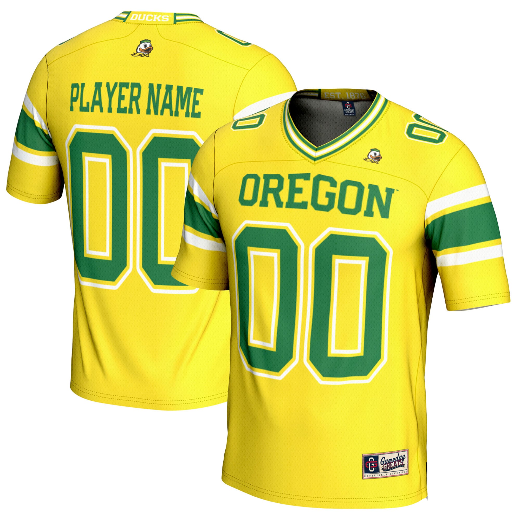 Oregon Ducks GameDay Greats Youth NIL Pick-A-Player 2026 Season Football Jersey - Yellow