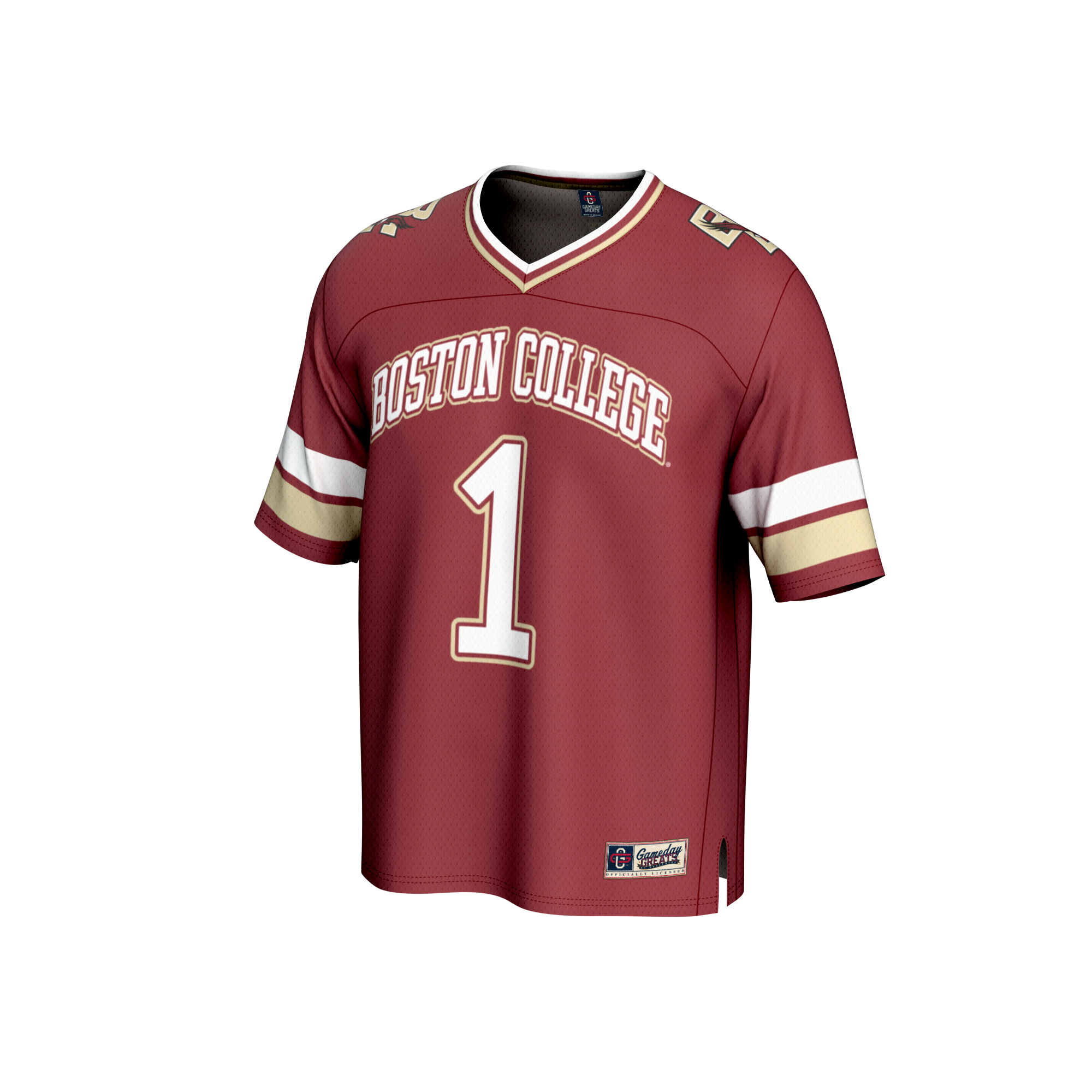 [DDG] Boston College Eagles GameDay Greats Youth Lightweight Collegiate Football Fashion Jersey - Maroon