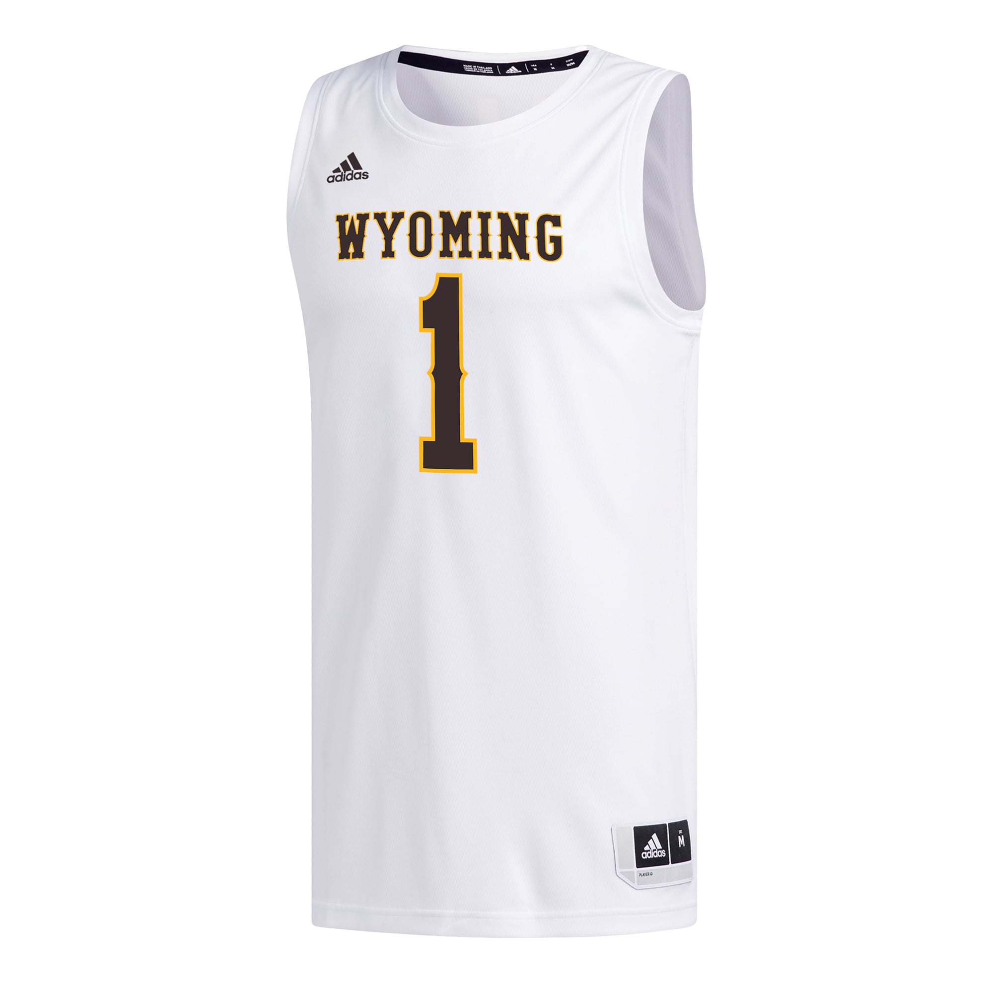 [NJP] Wyoming Cowboys Replica Basketball Jersey - White