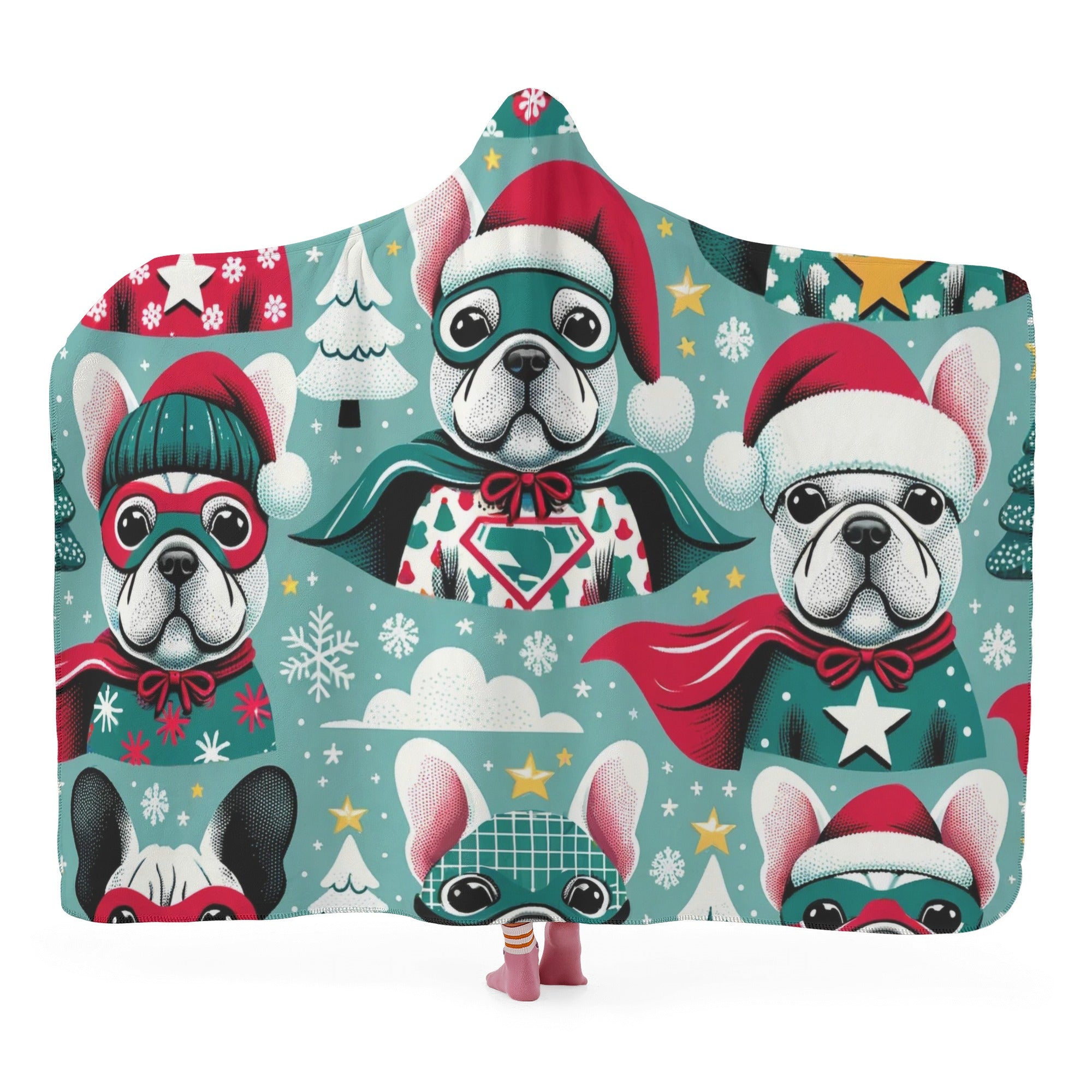 French Bulldog Tito Hooded Blanket Essential Dog Supply