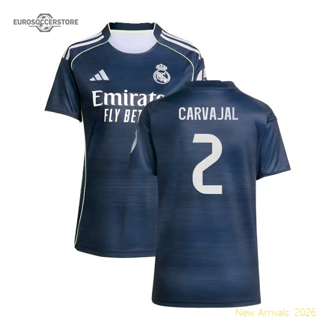 2025-2026 Real Madrid Authentic Away Shirt (Womens) (Carvajal 2)