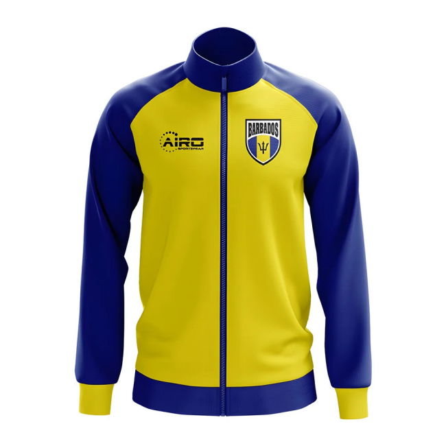 Fan-Favorite Barbados Concept Football Track Jacket (Yellow) - Kids