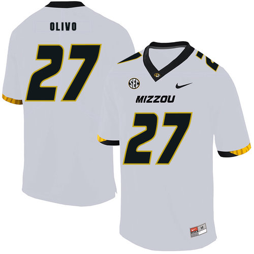 Men's None White 2024 embroidered Brock Olivo #27 alternate jersey