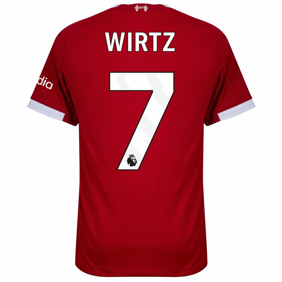 Liverpool Home Football Shirt Youth Team Jersey 2025/26 Collection Wirtz