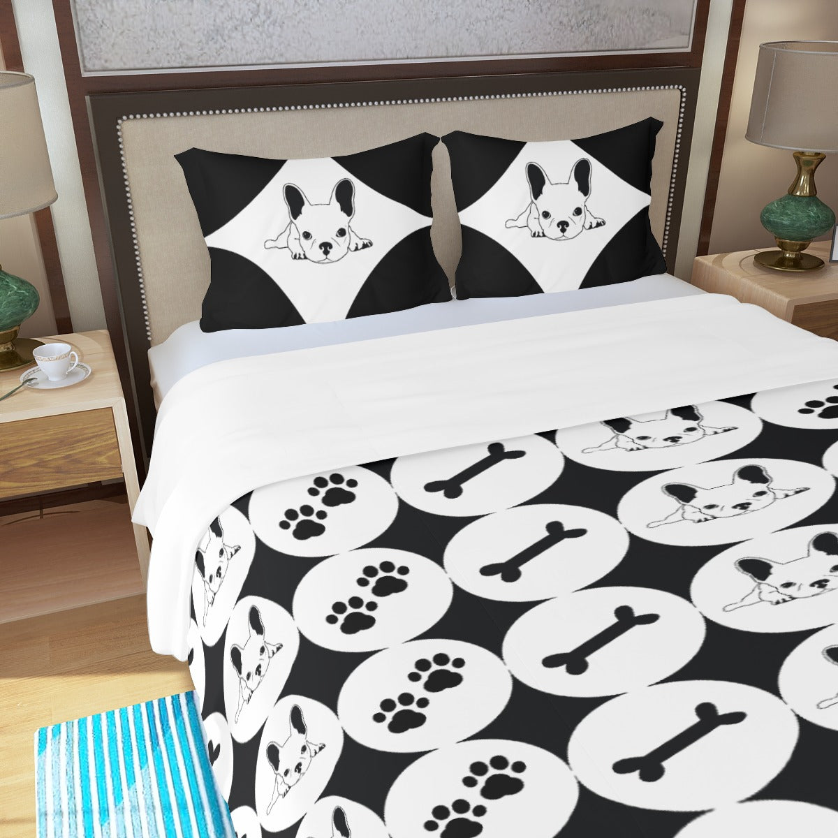 Secure-Fit Weather-Resistant Orson - Bedding Set for French Bulldogs