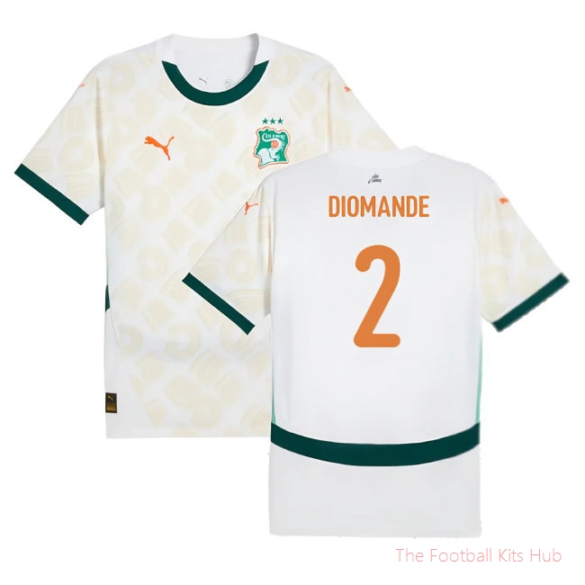 2024-2025 Ivory Coast Away Shirt (Diomande 2)