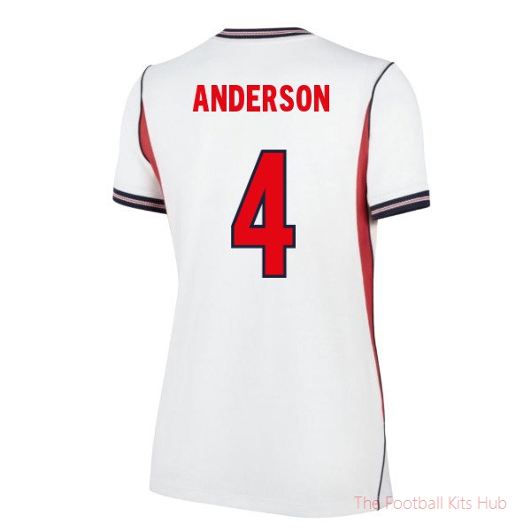 2026-2027 England Home Shirt (Womens) (Anderson 4)