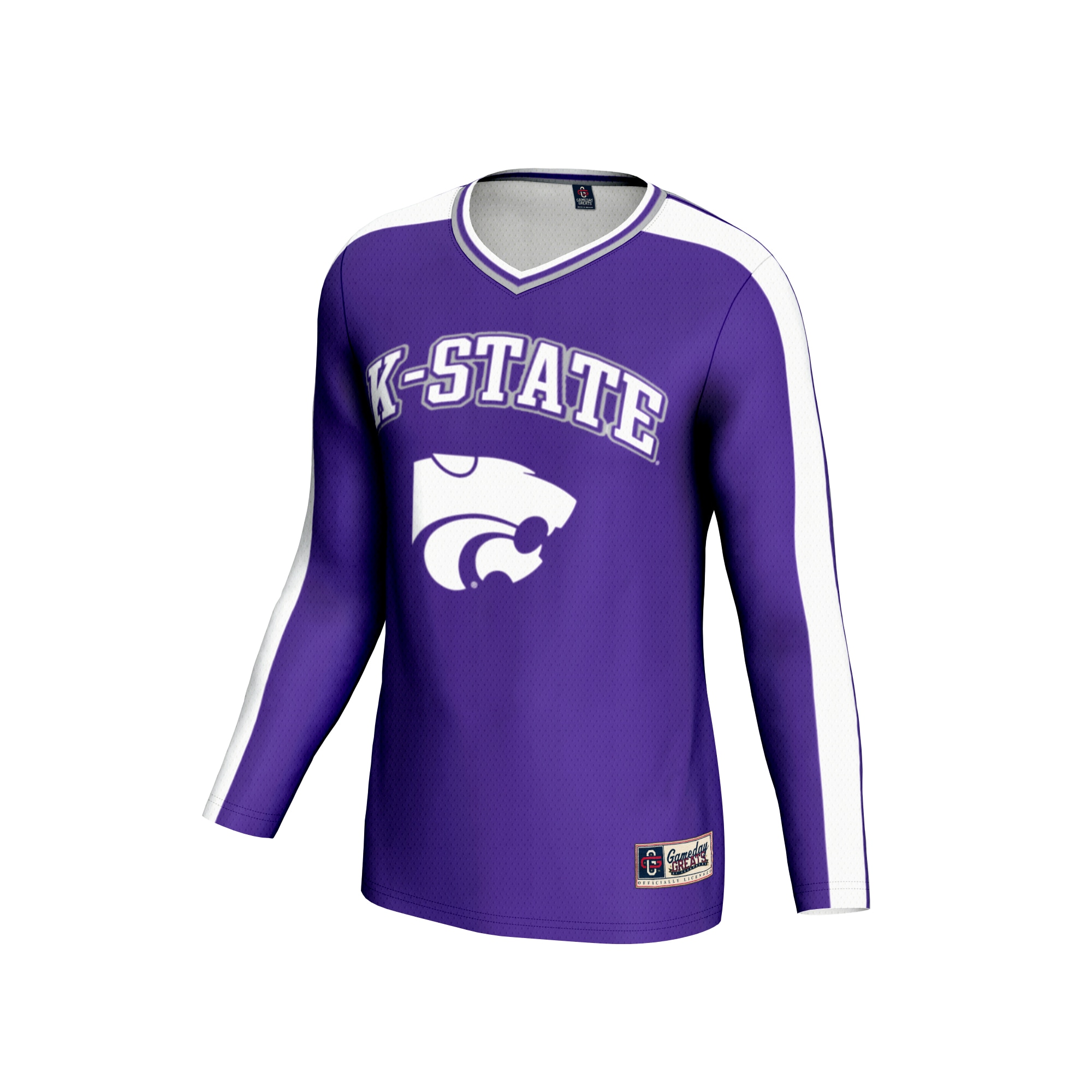 [NJP] Kansas State Wildcats GameDay Greats Youth #1 Lightweight Volleyball Fashion Jersey - Purple
