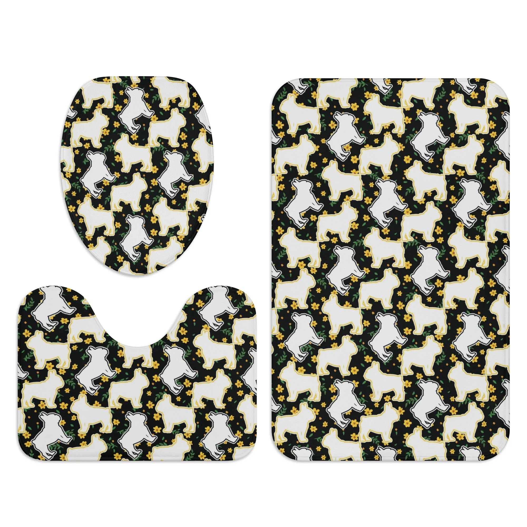 French Bulldog Stella Bathroom Toilet Set Frenchie Pet Item