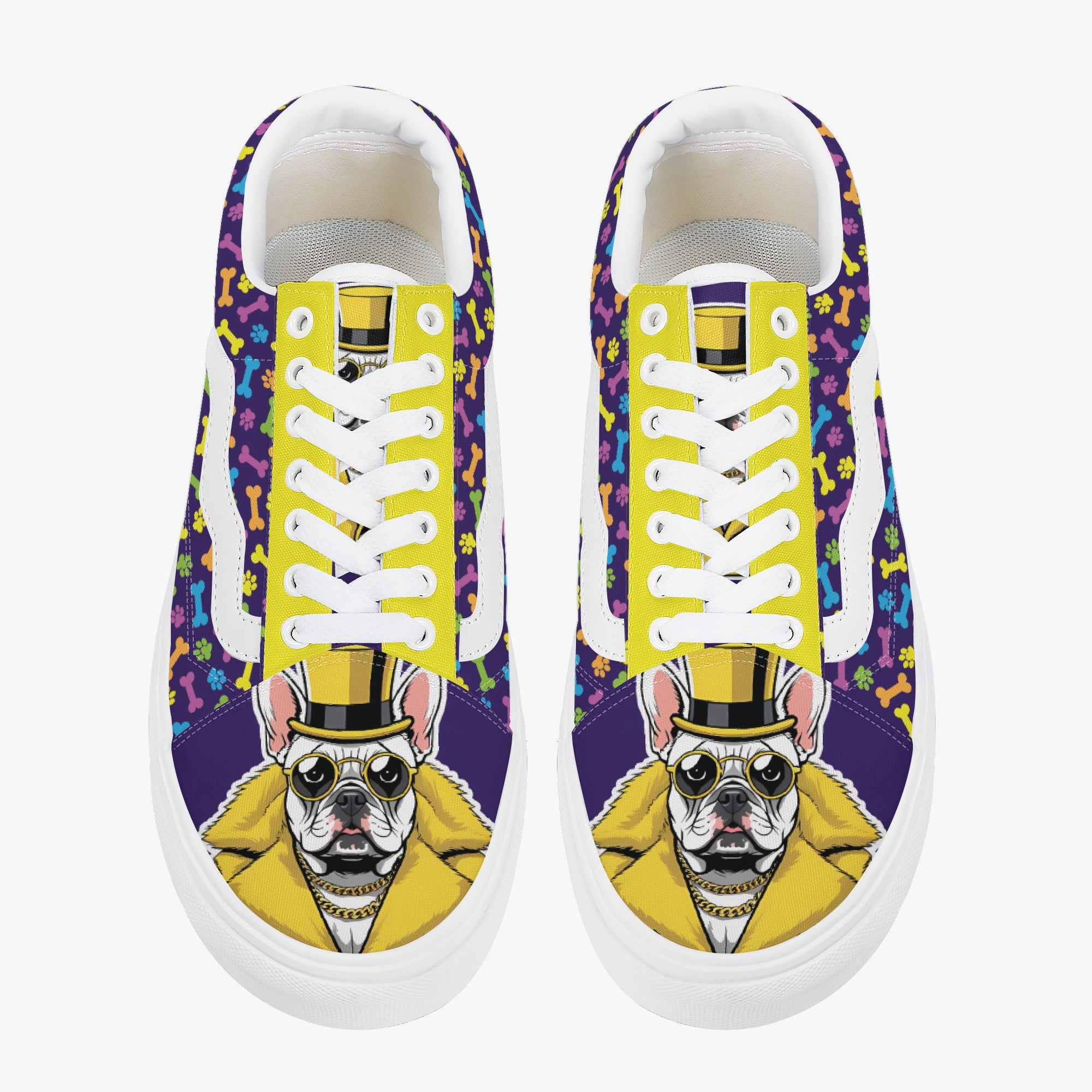 Papi - Dog Owner Trendy Low-top Canvas Sneakers Indoor Comfort