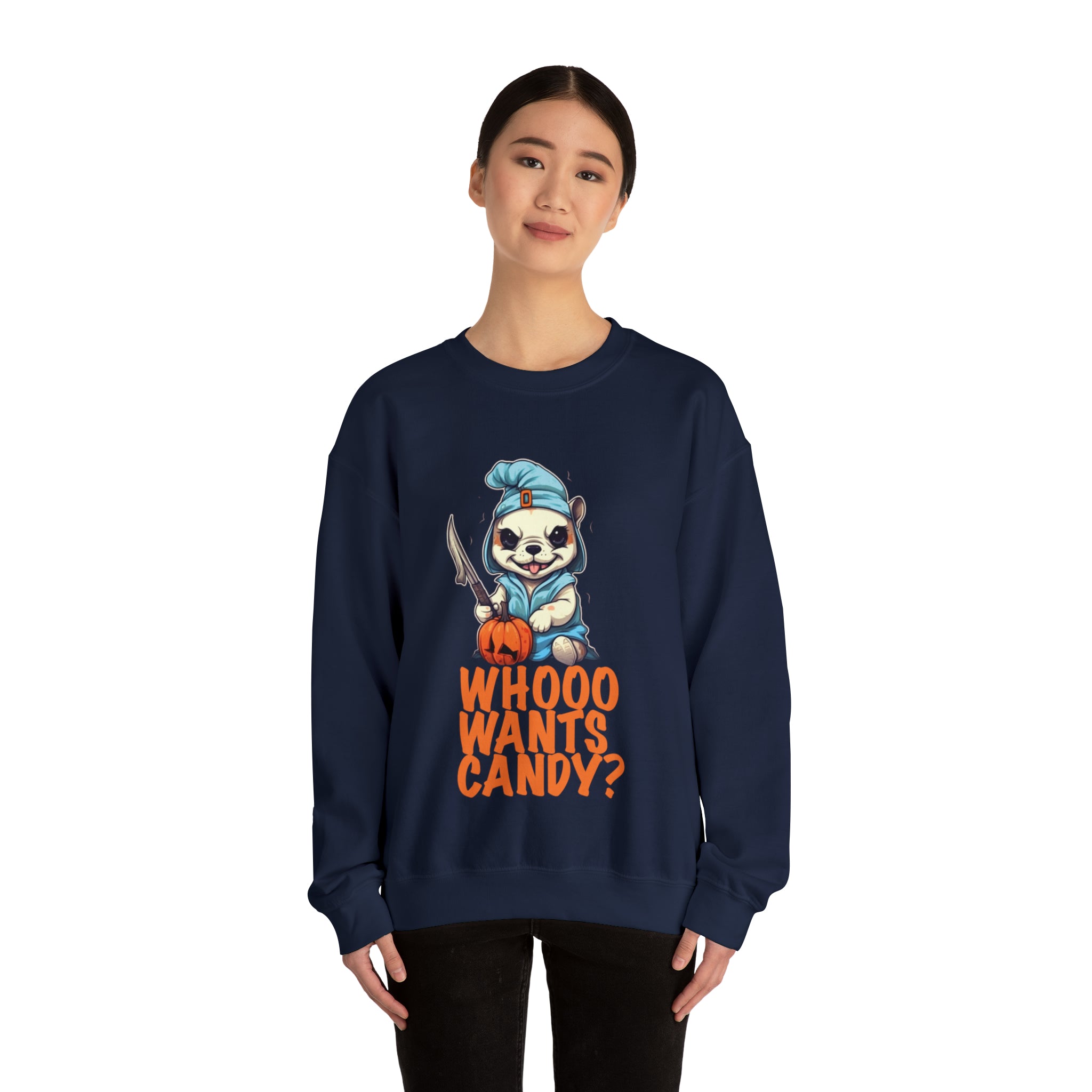 Whoo Wants Candy Halloween Unisex Sweatshirt
