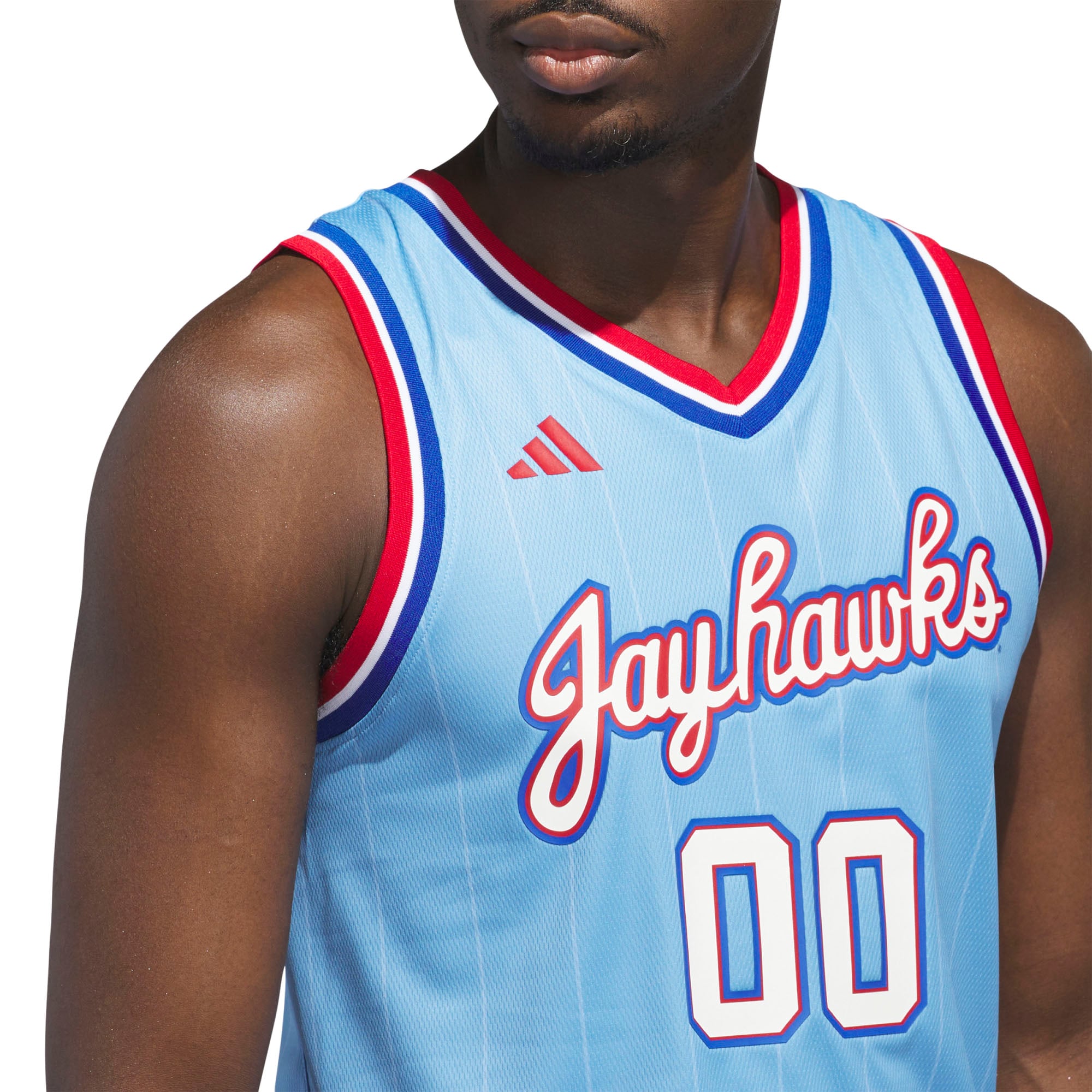 #00 Kansas Jayhawks adidas Replica Swingman Jersey - Light Blue