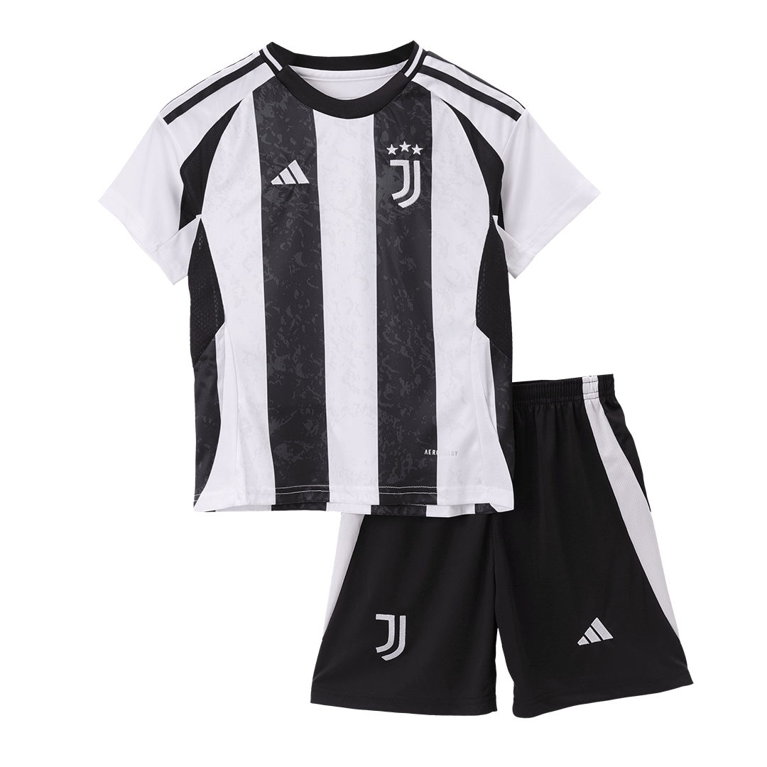 Kid's Juventus Home Soccer Jersey Kit(Jersey+Shorts+Socks) 2024/25Auth
